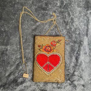 Mary Frances - I Love Peace Mini Crossbody Handbag